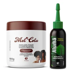 Hair Styling & Care Bundle – Trihair Mel Cola   Nettle Tonic | Long-Lasting Hold, Hydration & Scalp Balance | Perfect for Braids, Curls & Everyday Hair Care