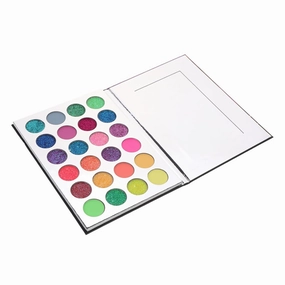 Halloween Glow Dark Colors Eyeshadow Palette Glitter Makeup Tray for Stage and Party Use Vibrant for Festive Looks