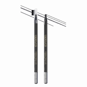 Haozhuang Eyebrow Pencil, 2PCS Haozhuang Pull Eyebrow Pencil, Haozhuang Waterproof Long Lasting Eyebrow Pencil, Haozhuang Microblading Eyebrow Pen, Haozhuang Make Up Eyebrow Pen (Gray)