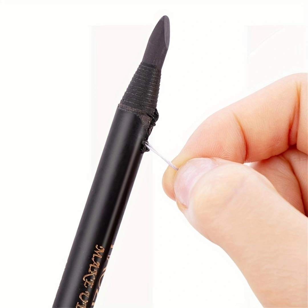 Haozhuang Eyebrow Pencil, 2PCS Haozhuang Pull Eyebrow Pencil, Haozhuang Waterproof Long Lasting Eyebrow Pencil, Haozhuang Microblading Eyebrow Pen, Haozhuang Make Up Eyebrow Pen (Gray)