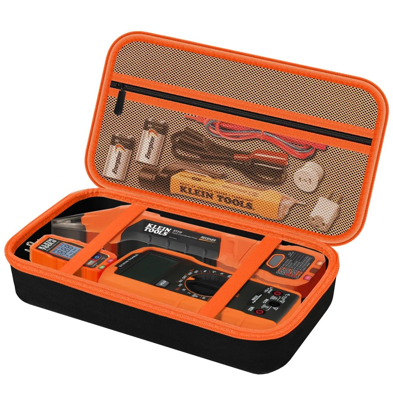 Hard Case for Klein Tools 80101 Circuit Breaker Finder Kit & 69149P Electrical Test Kit Digital Multimeter & ET310 / 80016 Tool Kit, Home Electricity Tester Kit Storage Bag -XL（Case Only）