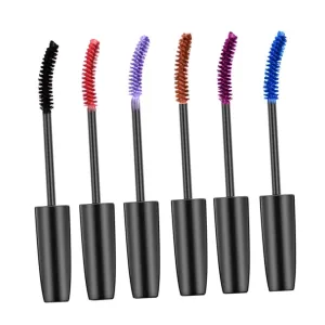 Hemoton 6pcs Colorful Mascara for Women Lengthening Curling Lash for All Makeup Styles Easy Application No Flakes Smudges