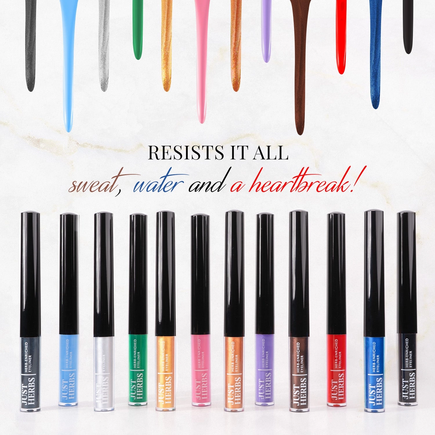 Herb-Enriched Waterproof Eyeliner Organic with Jojoba Oil & Vitamin E - Copper Luxe