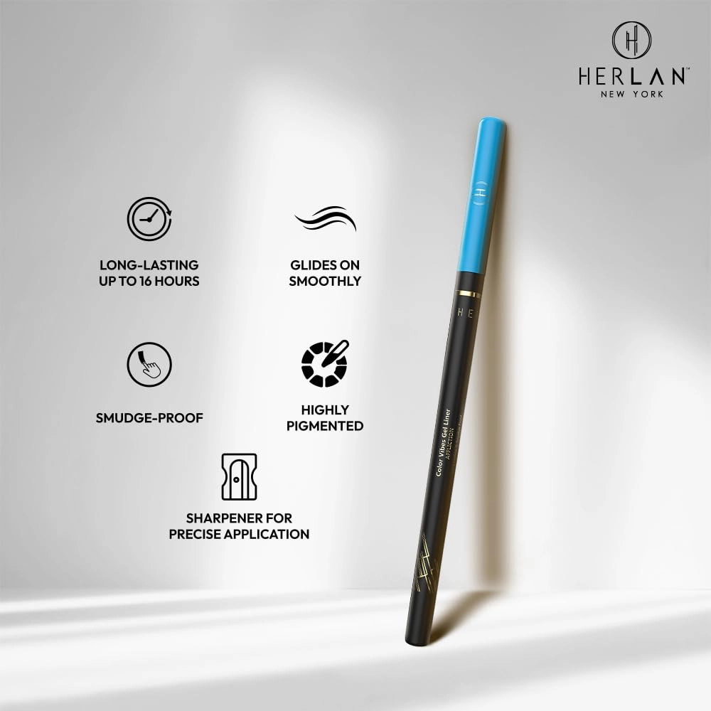 Herlan Color Vibes Gel Eyeliner Affliction, (Firoza)