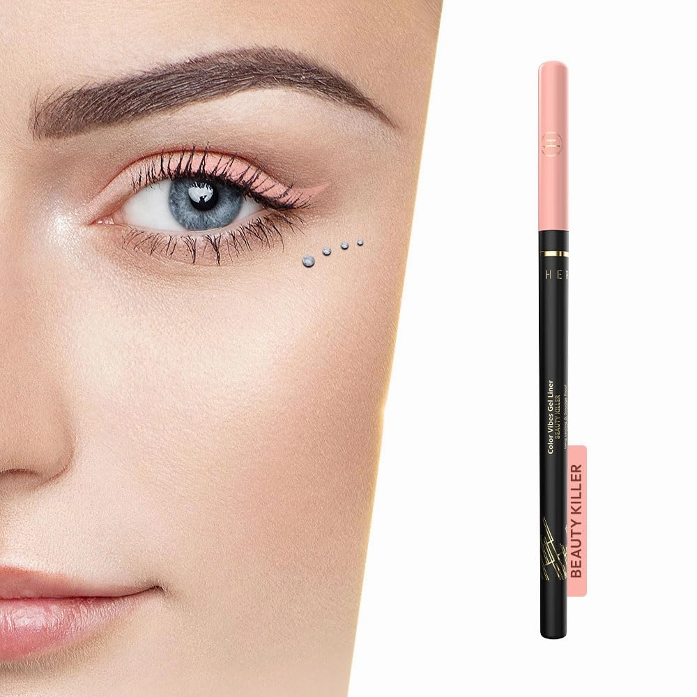 Herlan Color Vibes Gel Eyeliner Beauty Killer (Baby Pink)