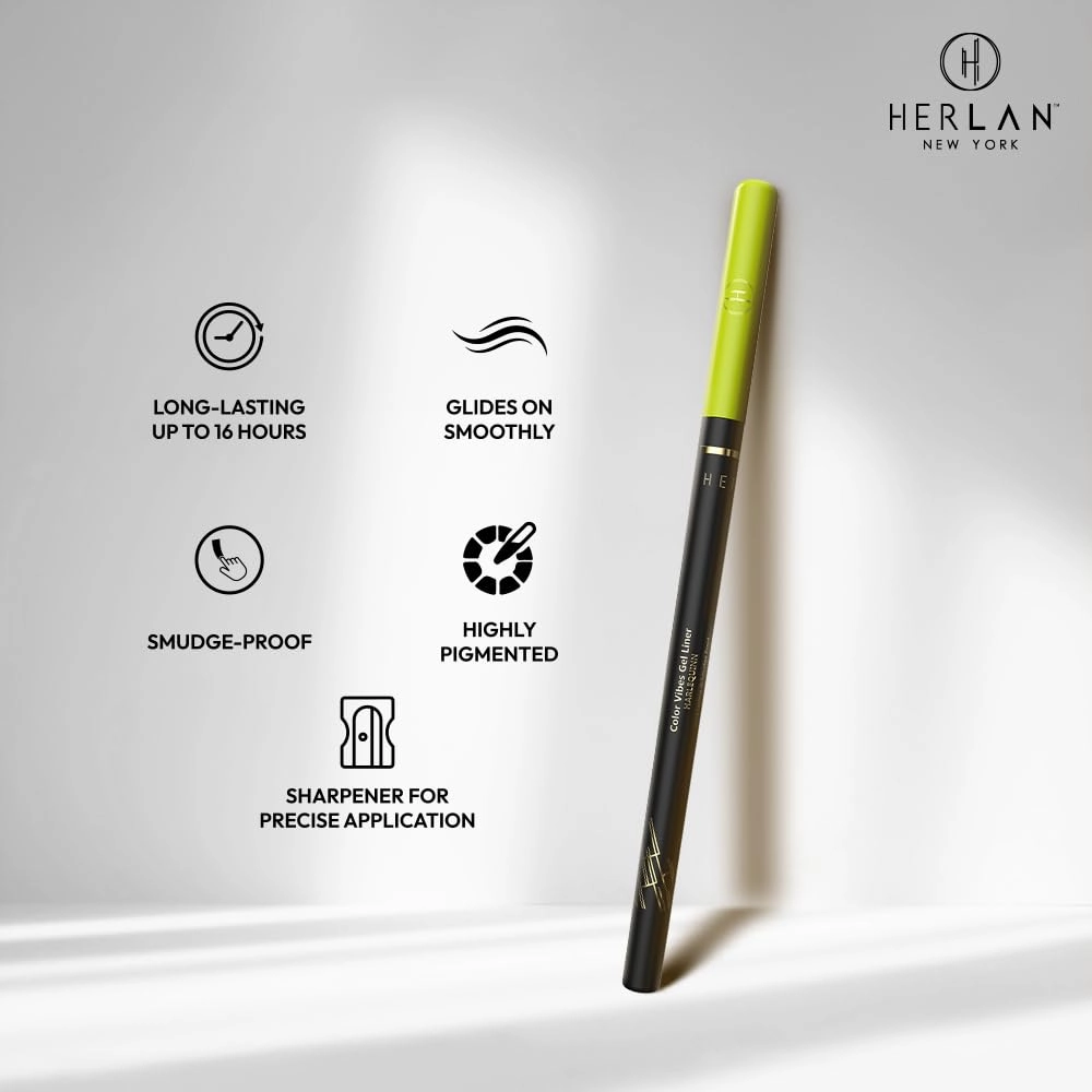 Herlan Color Vibes Gel Eyeliner Herlequin (Neon Green)