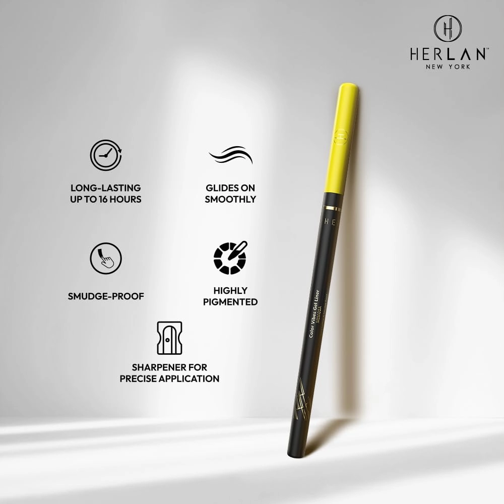 Herlan Color Vibes Gel Eyeliner Mimosa (Yellow)