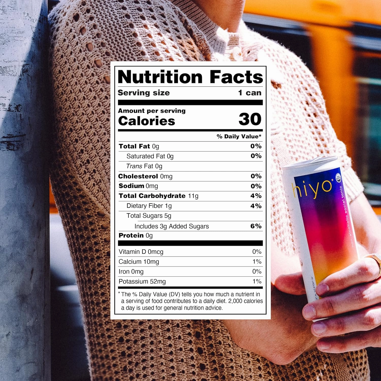 Hiyo Organic Social Tonic - Blackberry Lemon, 12 Pack - N.A. Functional Seltzer, Sparkling Water Crafted with Organic Adaptogens, Nootropics & Botanicals