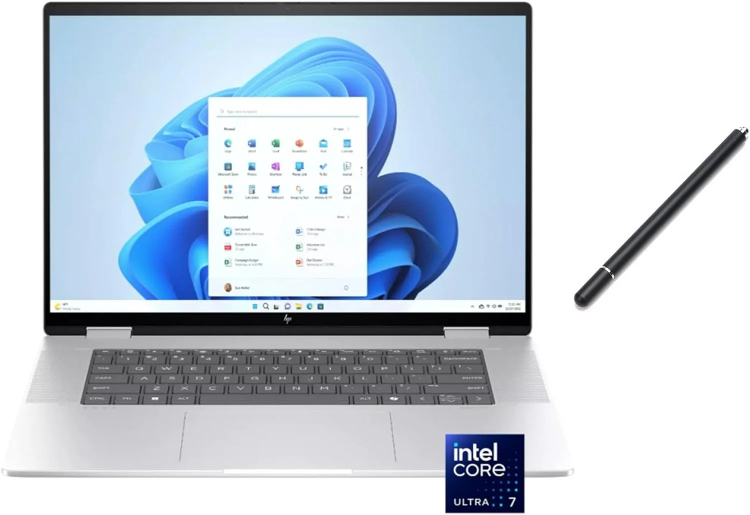 HP Envy 2-in-1 16" 2K Touch-Screen Laptop | Intel Core Ultra 7 155U |Intel Graphics | 5MP IR Camera | Backlit | Silver | 16GB RAM DDR5 | 1024GB SSD | Windows 11 Home | Bundle with Stylus Pen