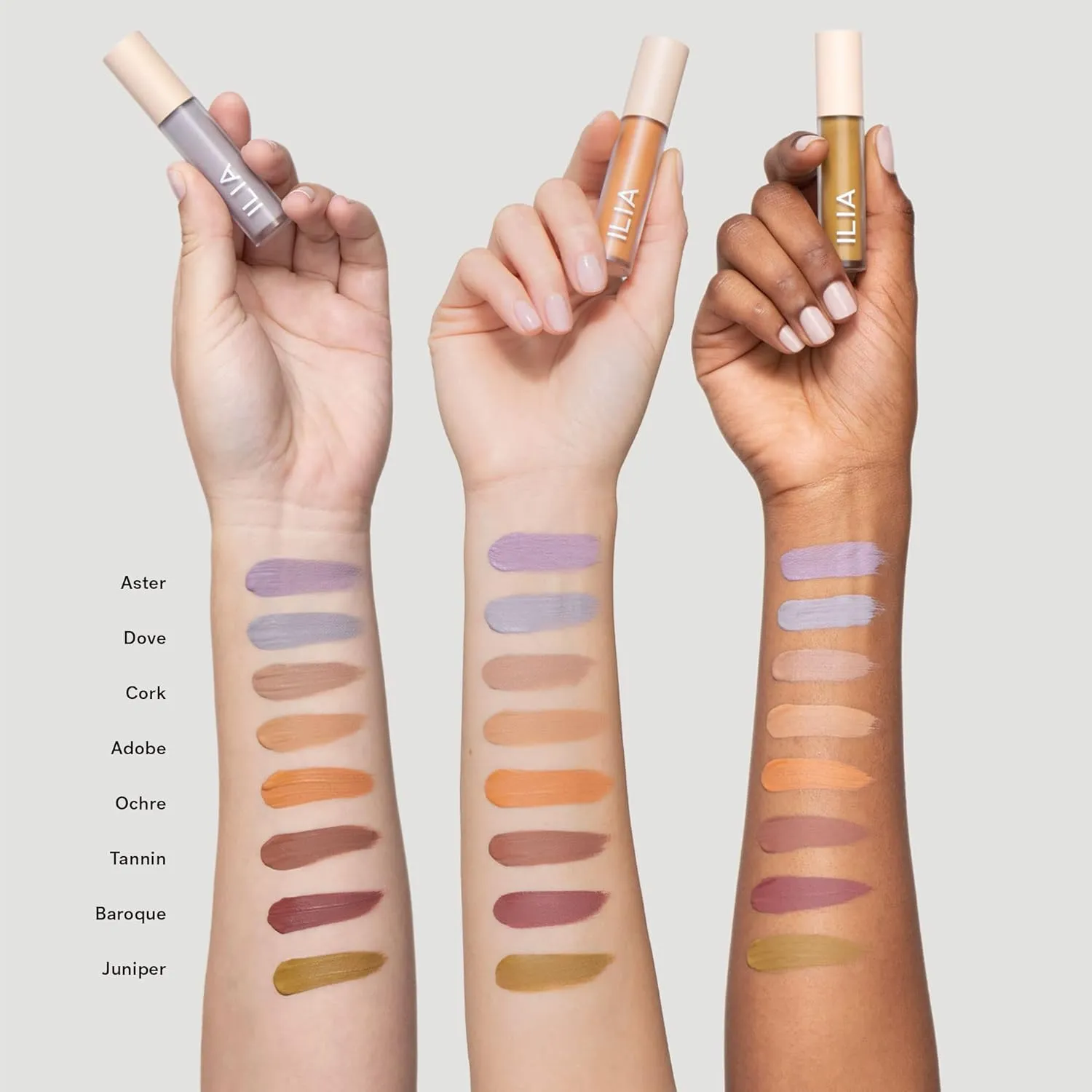 ILIA - Matte Liquid Powder Eye Tint | Cream-to-Powder Eyeshadow, Smudge-Resistant, Quick-Dry, Weightless, Water-Based | Non-Toxic, Vegan, Cruelty-Free, Clean Makeup (Cork, 0.12 fl oz | 3.5 ml)