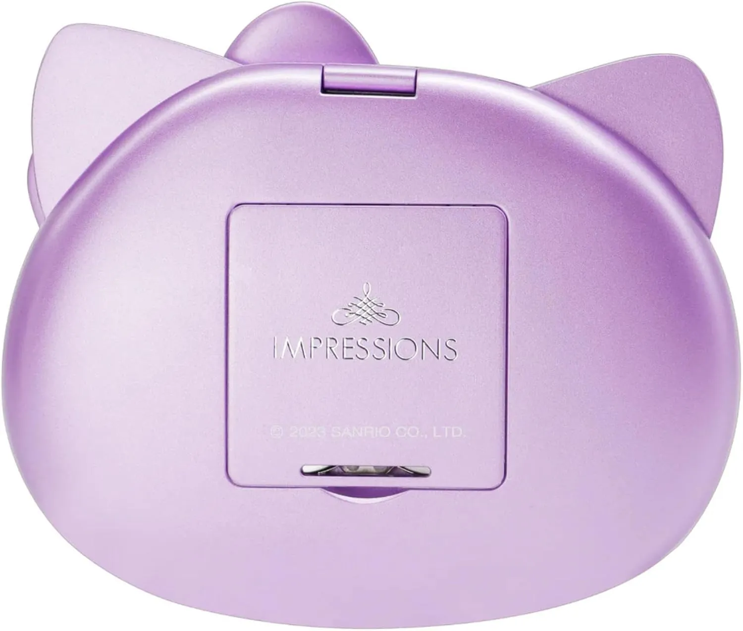 Impressions Vanity Hello Kitty Kawaii Compact Mirror with Touch Sensor Switch for Adjustable Brightness, Lighted Makeup Mirror with LED Lights, and 2X Magnifying Mirror (Lilac)