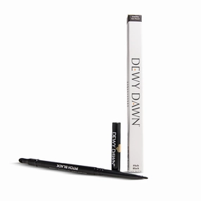Indelible Eye Pencil, Pitch Black .07oz - Long-Lasting Waterproof & Smudge-Proof Eyeliner with Carnauba Wax