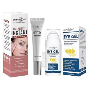 Instant Eyelift Cream & Eye Gel Set – Hydrating & Refreshing Under-Eye Duo with Peptides & Plant Stem Cells.