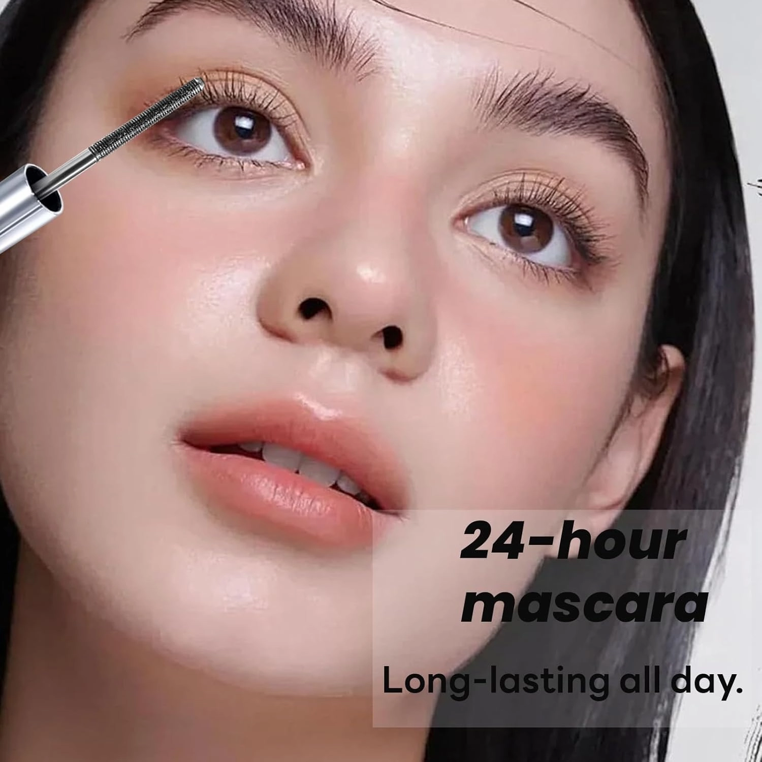 Iron Wand Mascaras - Lengthening, 2025 Upgraded Waterproof Metal Wand Mascaras, 3D Curling Eyelash Iron Mascara, Waterproof, Smudge-Proof, Long Lasting, No Flaking, No Clumping (Dark Brown, 2)
