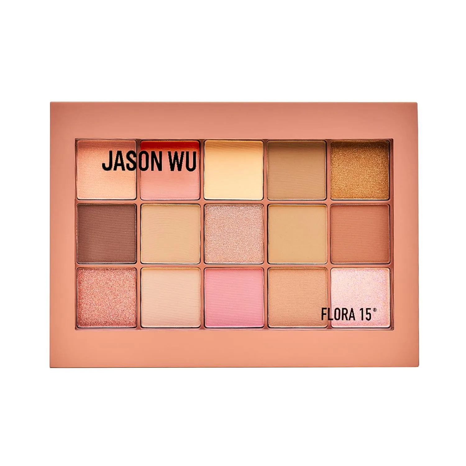 Jason Wu Flora 15 Eye Shadow Pallete - 15 Pigmented, Buildable, Blendable Color Pallete - 0.48 oz Oz (Dusty Rose)