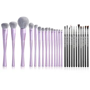Jessup Eyeliner Brush Set Professional T324 Bundled with Makeup Brushes Set Luxury Purple T512