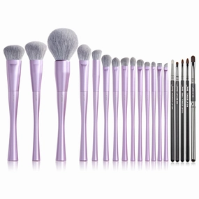 Jessup Lip Brush Set Professional T325 Bundled with Makeup Brushes Set Luxury Purple T512