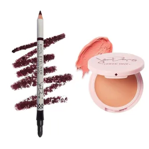 Jillian Dempsey Khôl Eyeliner in Deep Burgundy   Cheek Tint Petal