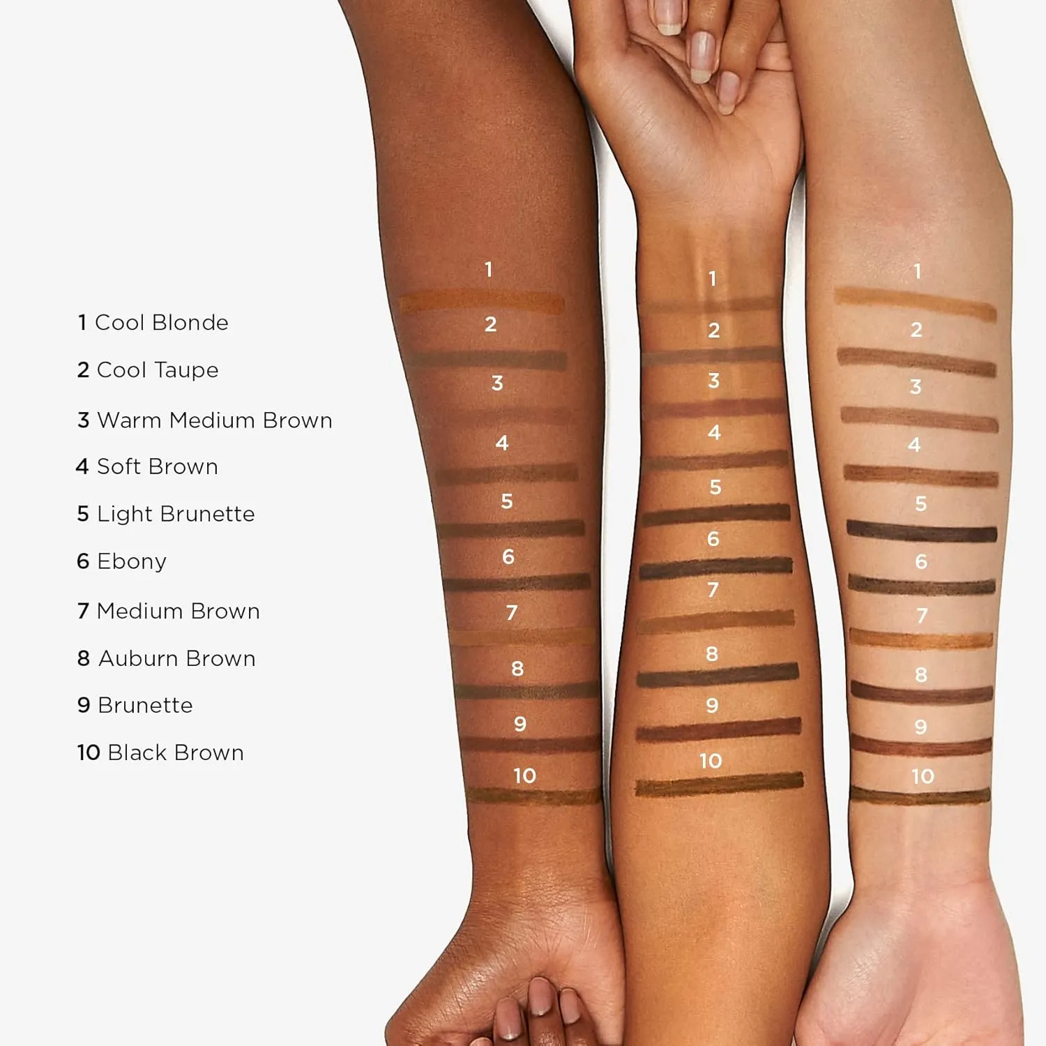 JOAH Dual-Ended Eyebrow Pencil - Brow Down To Me Ultra-FIne Tip Precision Brow Pencil with Built-In Spoolie Brush for Flawless Brows, Smudge-Proof, Water-Resistant, Light Brunette (Pack of 2)