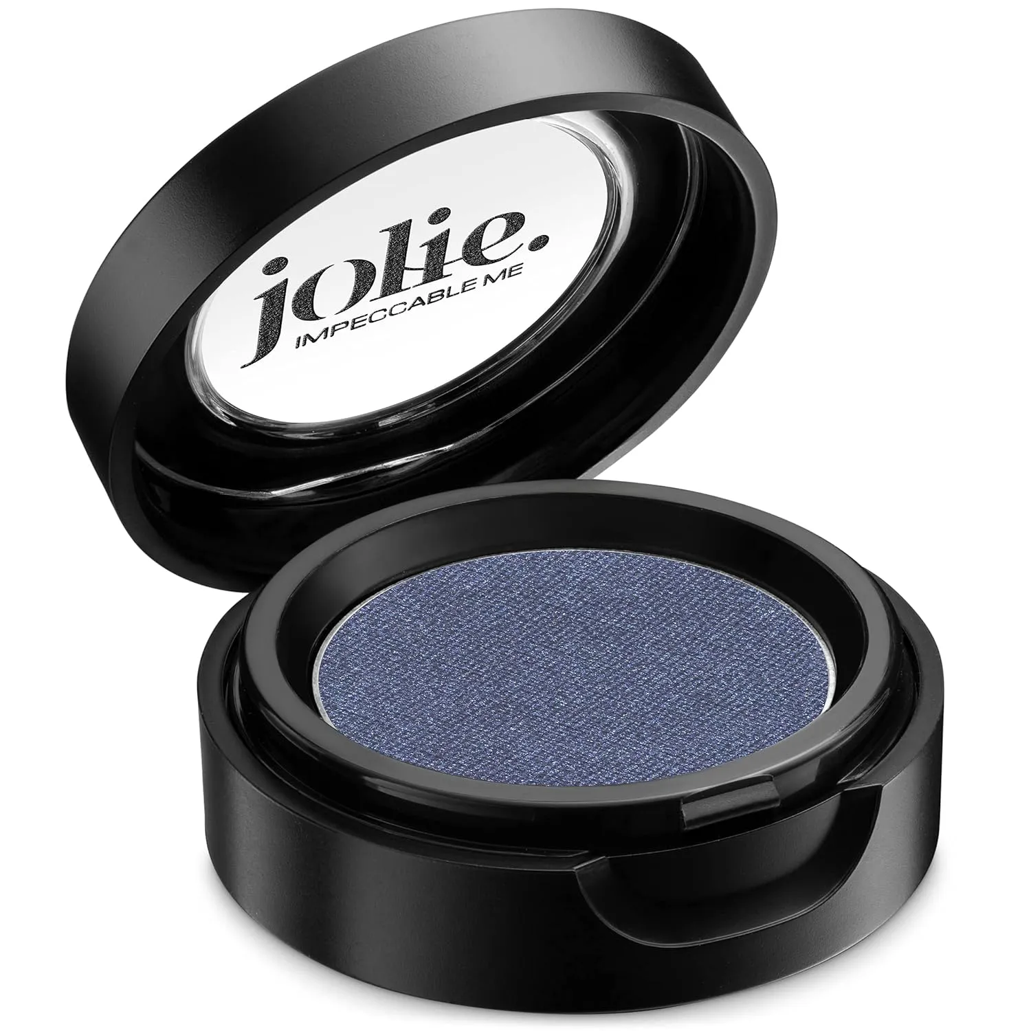 Jolie Cosmetics Powder Pressed Metallic Eyeshadows - Cruelty Free, Vegan, Single Pan Eyeshadow 1.48g Smokey Eyes (Blue Velvet)