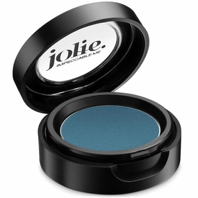 Jolie Cosmetics Powder Pressed Matte Eyeshadows - Cruelty Free, Vegan, Single Pan Eyeshadow 1.48g Vibrant Colors (Ocean Blue)