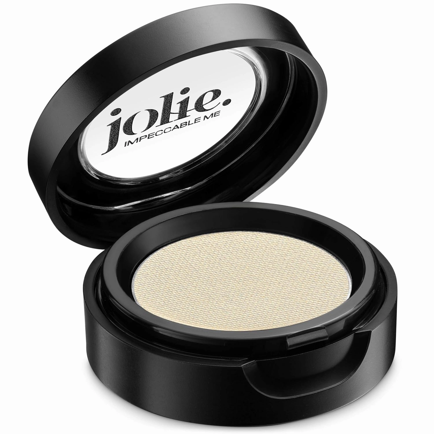 Jolie Cosmetics Powder Pressed Metallic Eyeshadows - Cruelty Free, Vegan, Single Pan Eyeshadow 1.48g Base Neutrals (White Gold)
