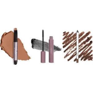 Julep Eye Makeup Trio: Eyeshadow 101 Cream Stick Hazelnut Matte, Length Matters Mascara, & When Pencil Met Gel Eyeliner Bronze Shimmer for Long-Lasting, Bold, and Effortless Eye Looks