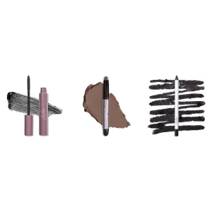 Julep Eye Makeup Trio: Eyeshadow 101 Cream Stick Stone Matte, Length Matters Mascara, & When Pencil Met Gel Eyeliner Soft Black for Long-Lasting, Bold, and Effortless Eye Looks