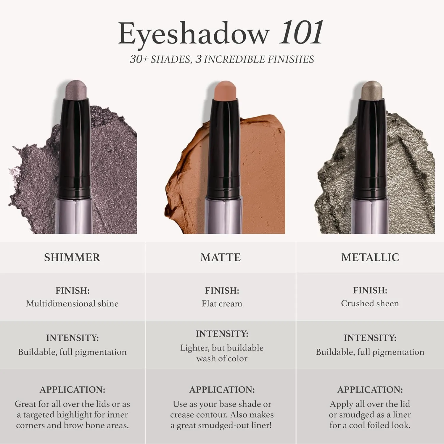 Julep Eyeshadow 101 Cream-to-Powder Waterproof Shadow Stick – Rainstorm Shimmer – Long-Lasting, Crease-Proof, Deep Silver Shimmer Cream Eyeshadow with Built-in Smudger