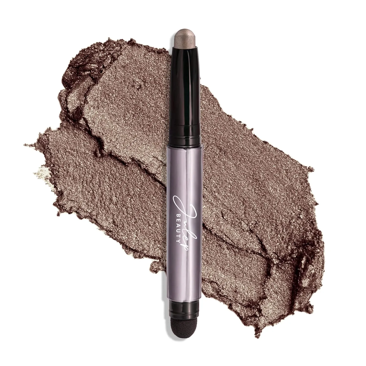 Julep Eyeshadow 101 Cream-to-Powder Waterproof Shadow Stick – Taupe Shimmer – Long-Lasting, Crease-Proof, Soft Grey Shimmer Eyeshadow with Built-in Smudger