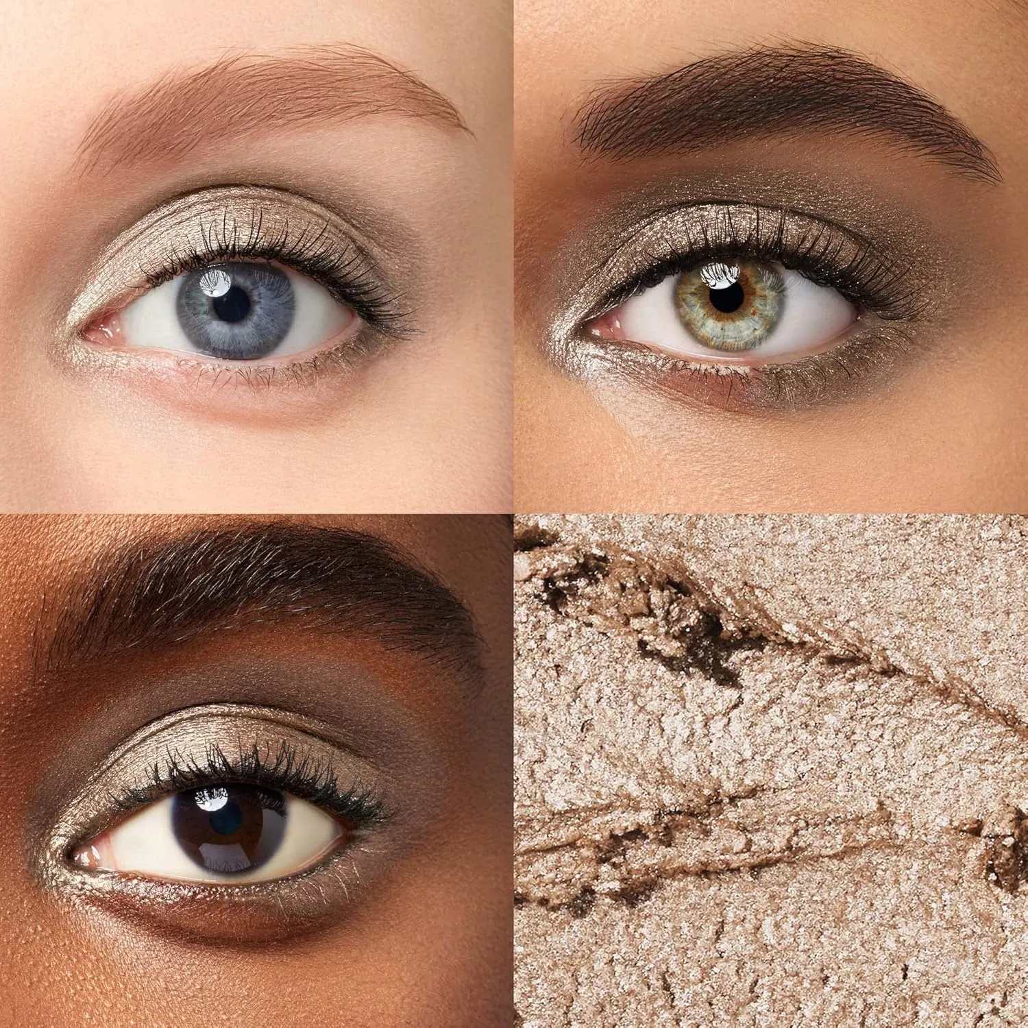 Julep Eyeshadow 101 Crème-to-Powder Waterproof Eyeshadow Stick – Silver Moonlight Shimmer – Long-Lasting, Crease-Proof, Medium Golden-Beige Shimmer Eyeshadow with Built-in Smudger