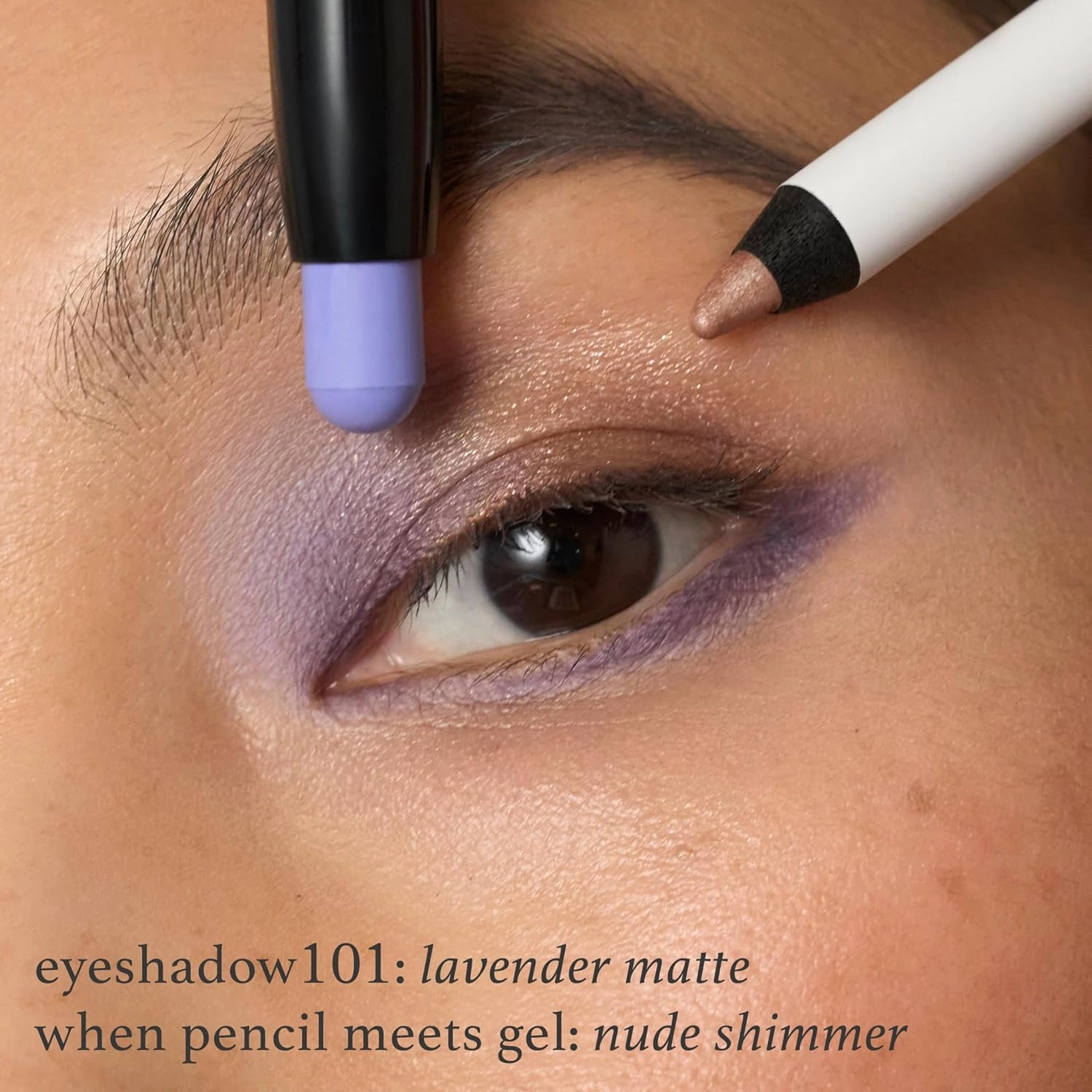 Julep Eyeshadow 101 Cream-to-Powder Waterproof Shadow Stick – Lavender Matte – Long-Lasting, Crease-Proof, Light Purple Matte Cream Eyeshadow with Built-in Smudger