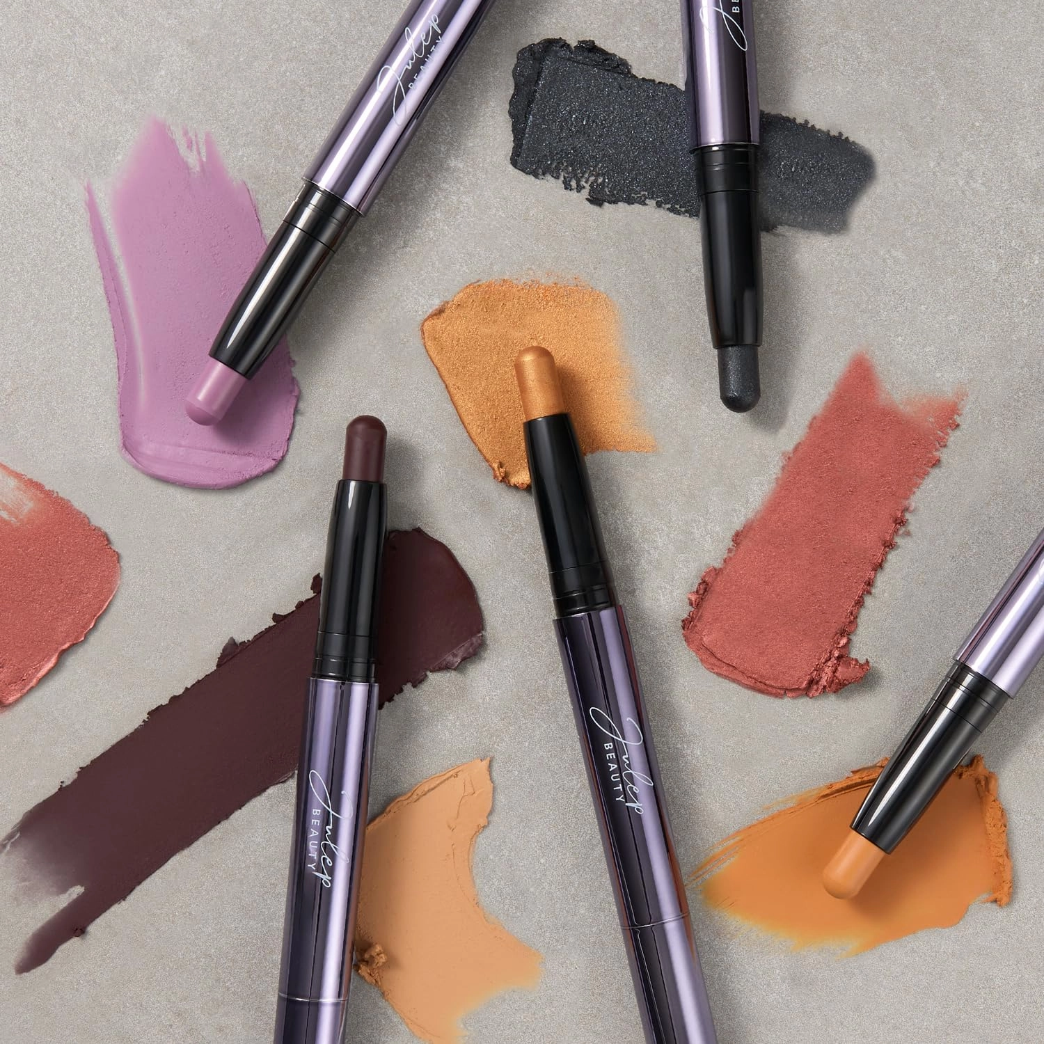 Julep Eyeshadow 101 Cream-to-Powder Waterproof Shadow Stick – Red Wine Shimmer – Long-Lasting, Crease-Proof, Warm Red Shimmer Cream Eyeshadow with Built-in Smudger