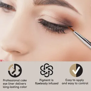 JUST FOR REDHEADS Cake Eyeliner (Brush not included) - Water-Activated Brown Eyebrow Powder