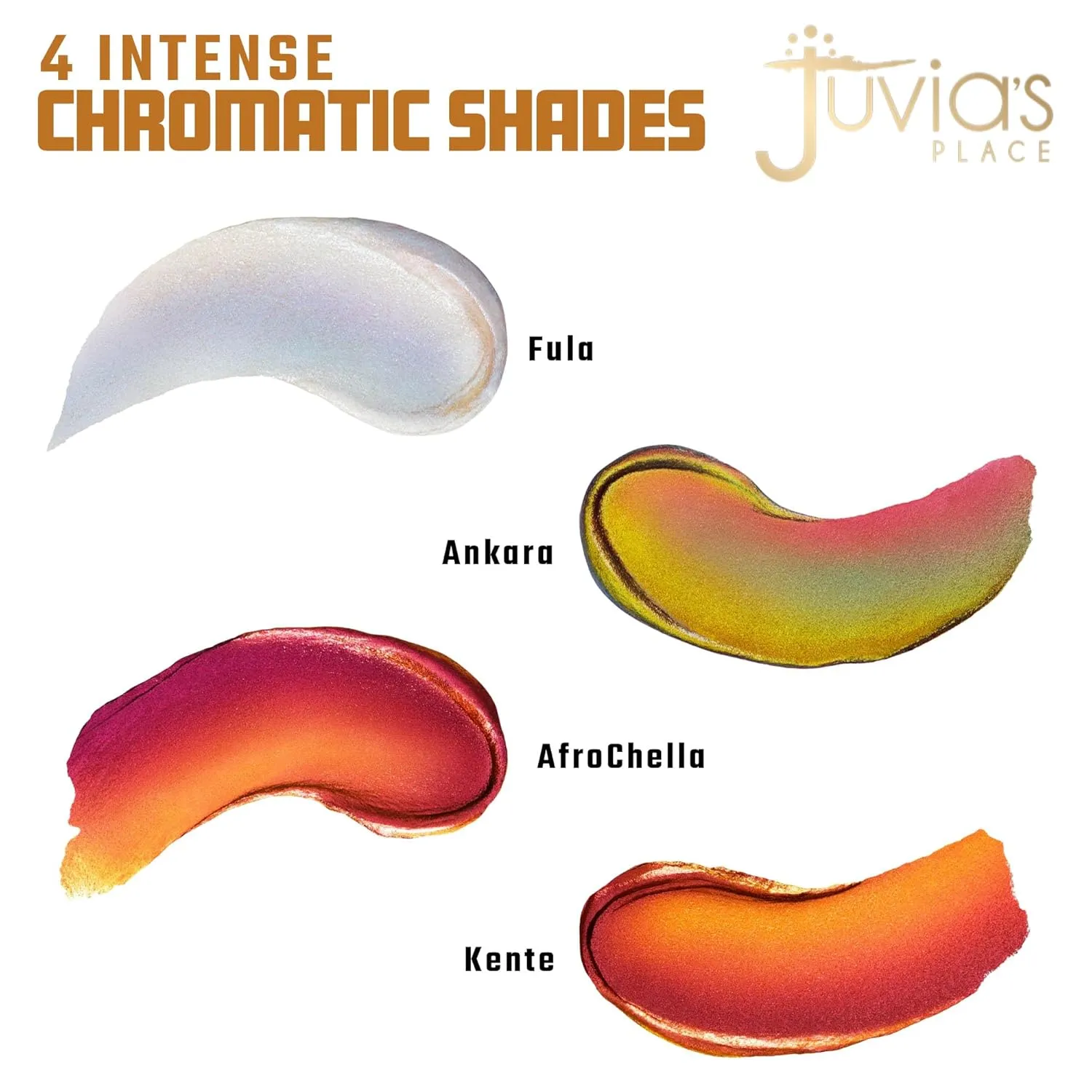 Juvia's Place Culture Duochrome Liquid Eyeshadow Kente - Multi-colored Sparkly Eyeshadow for Glitter & Shine, Women's Makeup Kit Addition