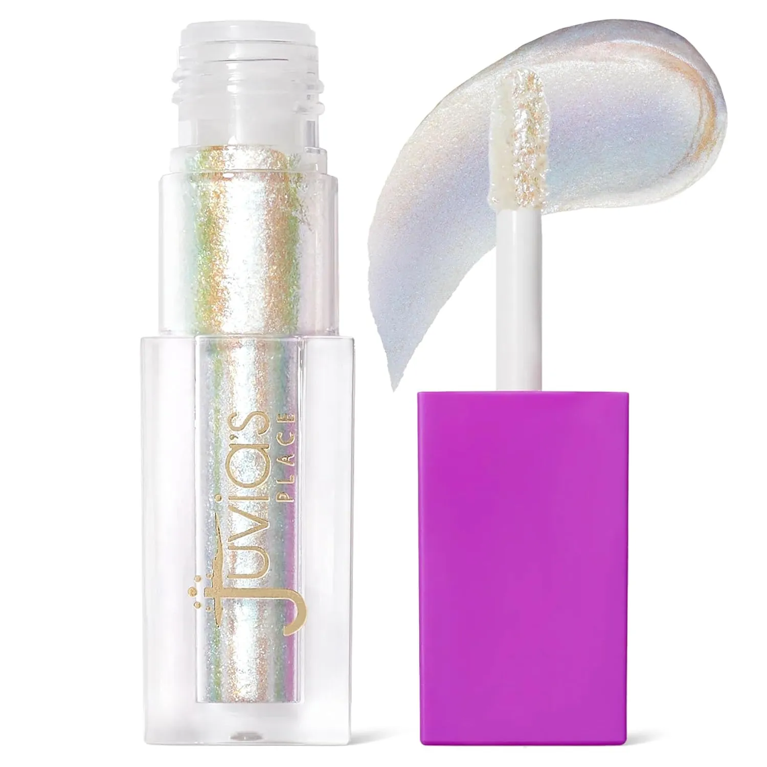 Juvia's Place Culture Duochrome Liquid Eyeshadow - Multi-colored Sparkly Makeup for Eyes, Women's Glitter Makeup Kit Addition (Fula)