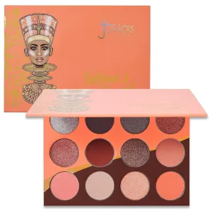 Juvia's Place Palette The Nubian 3 Coral - Peachy Neutrals, Muted Hues, Shades of 12, Matte & Shimmer Shades, Pigmented Makeup Palette Eye Color & Shine, Pressed
