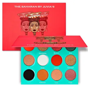 Juvia's Place Palette The Saharan - Reds, Black, White, Golds, Peach, Shades of 12, Bold Mattes and Flattering Shimmer, Professional Eye Makeup, Pigmented Palette for Eye Color & Shine