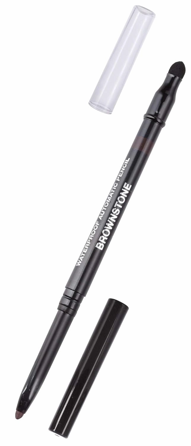 JUVITUS Indelible Automatic Pencil Eyeliner - Waterproof - 0.01 oz. - Paraben-free, Gluten-free, Vegan (Brownstone)