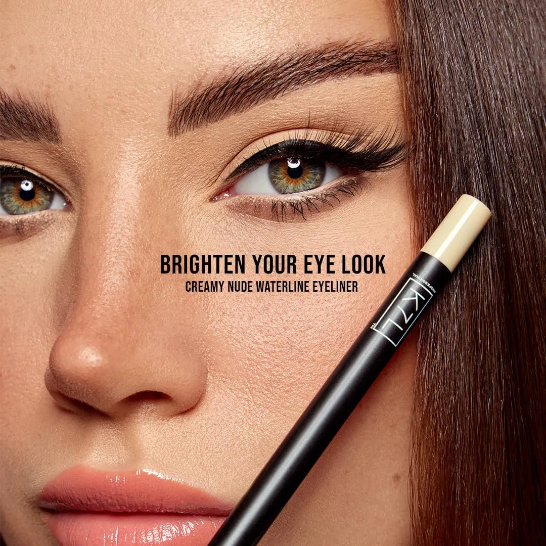 K7L Waterline Eyeliner Nude - Brighten, Creamy, Waterproof and Smudge-Proof Cosmetics