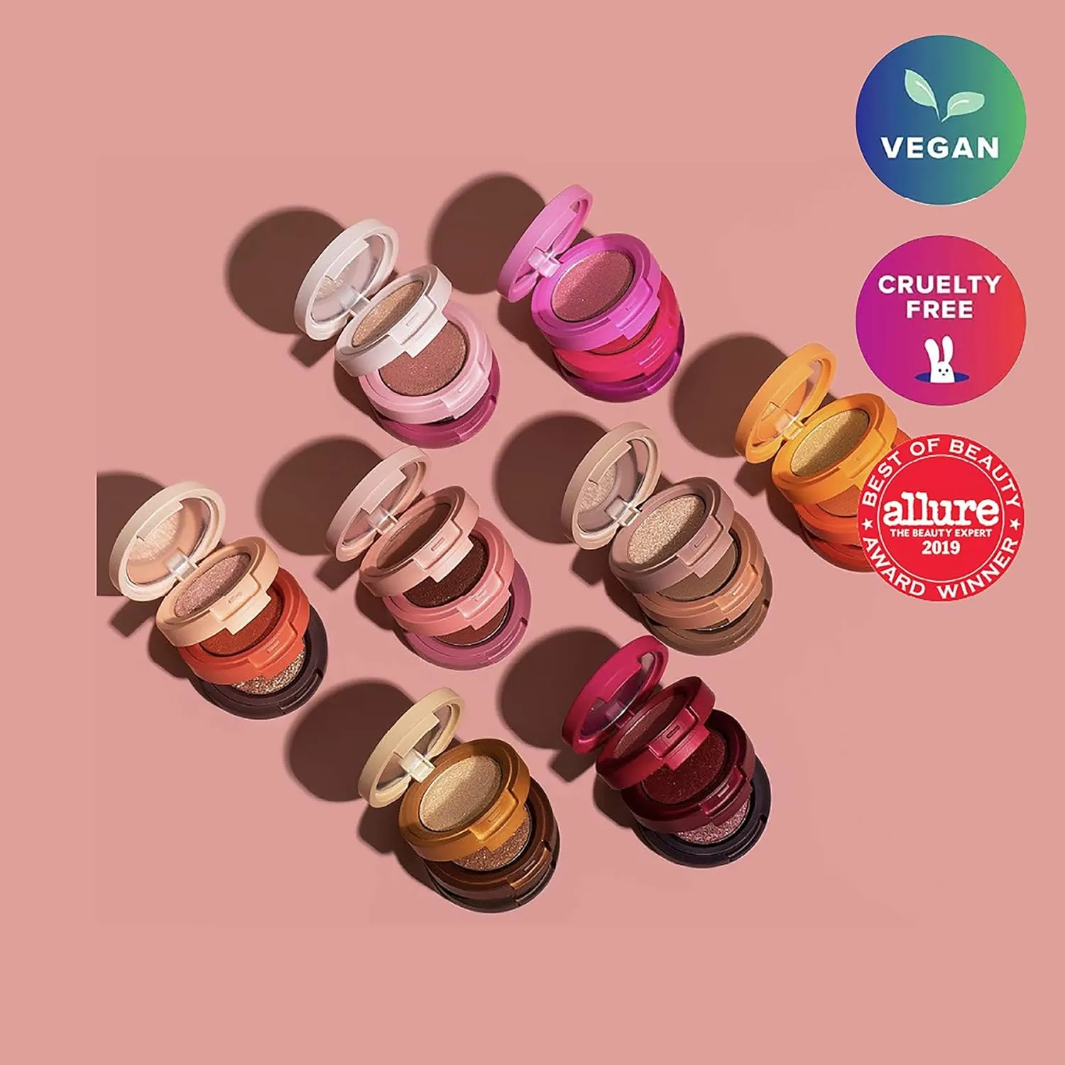 Kaja Eye Bento Collection - Bouncy Eyeshadow Trio | Gilded Bronze Tones, Travel Size, 03 Toasted Caramel, 2019 Allure Best of Beauty Award, 0.03 Oz