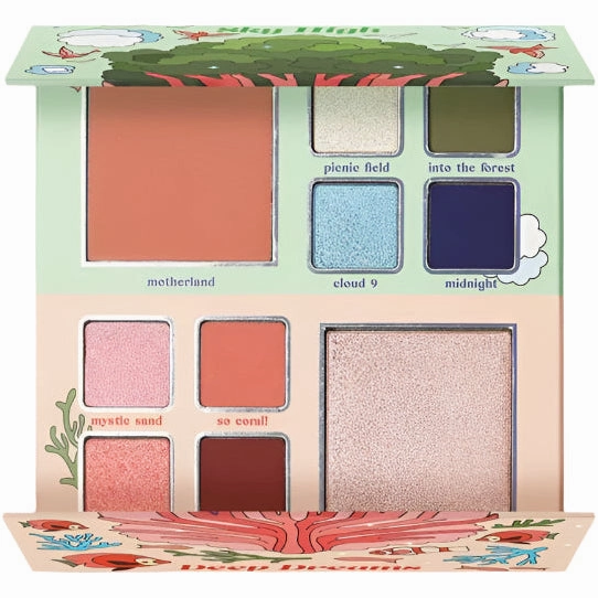 Kara SKY HIGH, DEEP DREAMS SHADOW, Blush & Highlight Palette