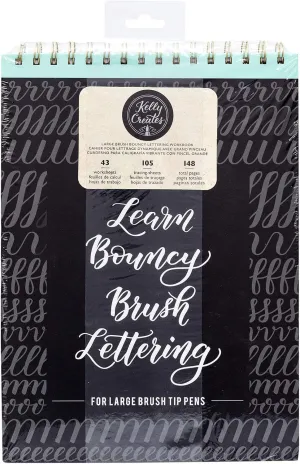 Kelly Creates Bouncy Lettering Workbook- Learn How to Letter