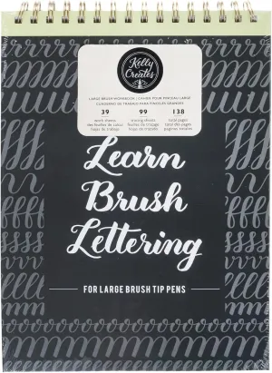 Kelly Creates Large Brush Workbook and Paper Pad, Calligraphy