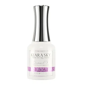 KIARA SKY Gel Polish DiamondFX Reflective Glitter Soak Off with Sparkle Diamond dust effect 0.5 fl oz, Beets It (purple)