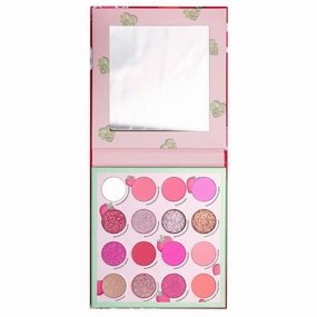 Kimchi Chic Donut Collection Eyeshadow Palette - 16 Matte, Pigment, & Glitter Shadows, Versatile for Day to Night Looks, Cruelty Free, Strawberries & Cream