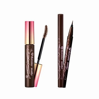 Kiss Me Long And Curl Mascara Advanced Film Brown   Smooth Liquid Eyeliner Super Keep Brown