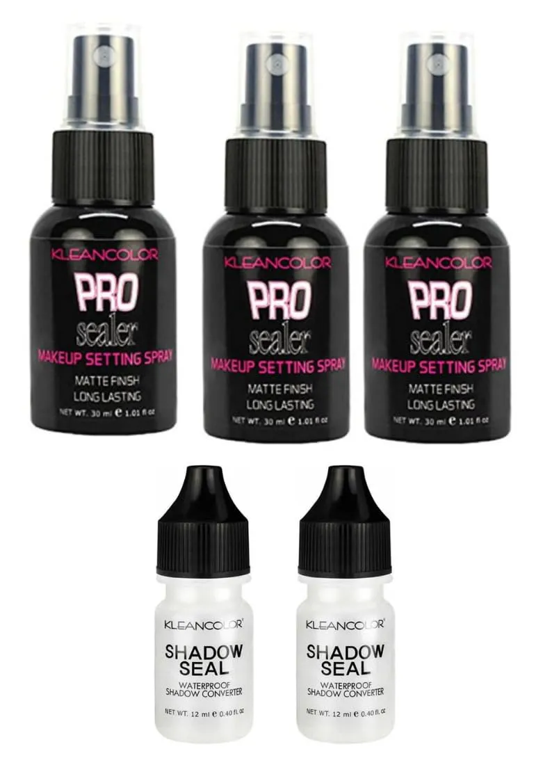 Kleancolor Shadow Seal Duo and Pro Sealer Matte Spray Value Set