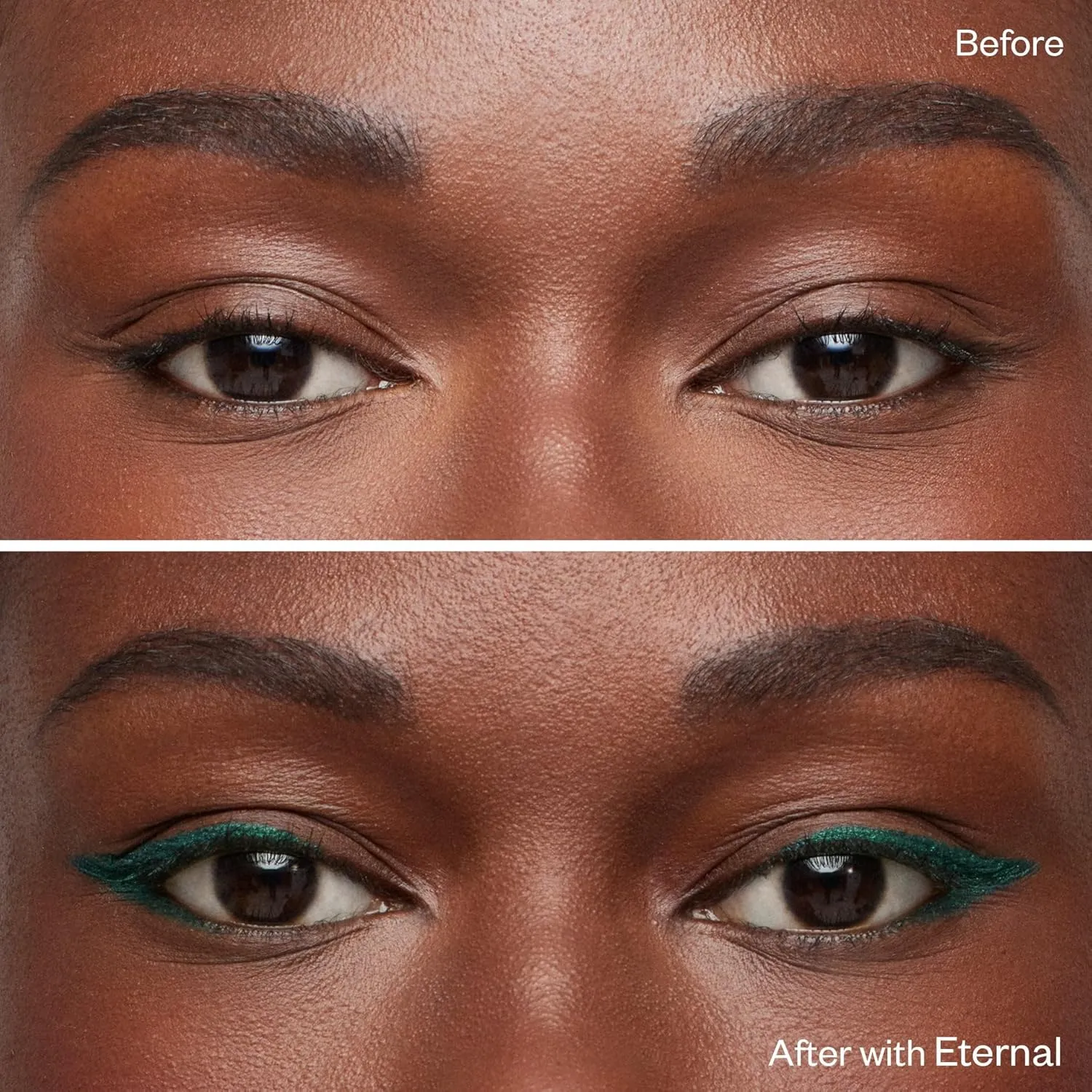 Kosas Soulgazer Gel Eyeliner (Eternal) - Waterproof, Smudge-Proof Pen with Hyaluronic Acid - Retractable Eyeliner Pencil with Sharpener & Smudger, Long-Lasting - Emerald Green Satin