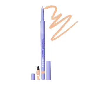 Kosas Soulgazer Gel Eyeliner (Gravitate) - Waterproof, Smudge-Proof Pen with Hyaluronic Acid - Retractable Eyeliner Pencil with Sharpener & Smudger, Long-Lasting - Creamy Beige Matte